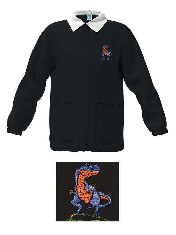 Siggi Happy School child school tunic 33CS1778 Dinosaur embroidery